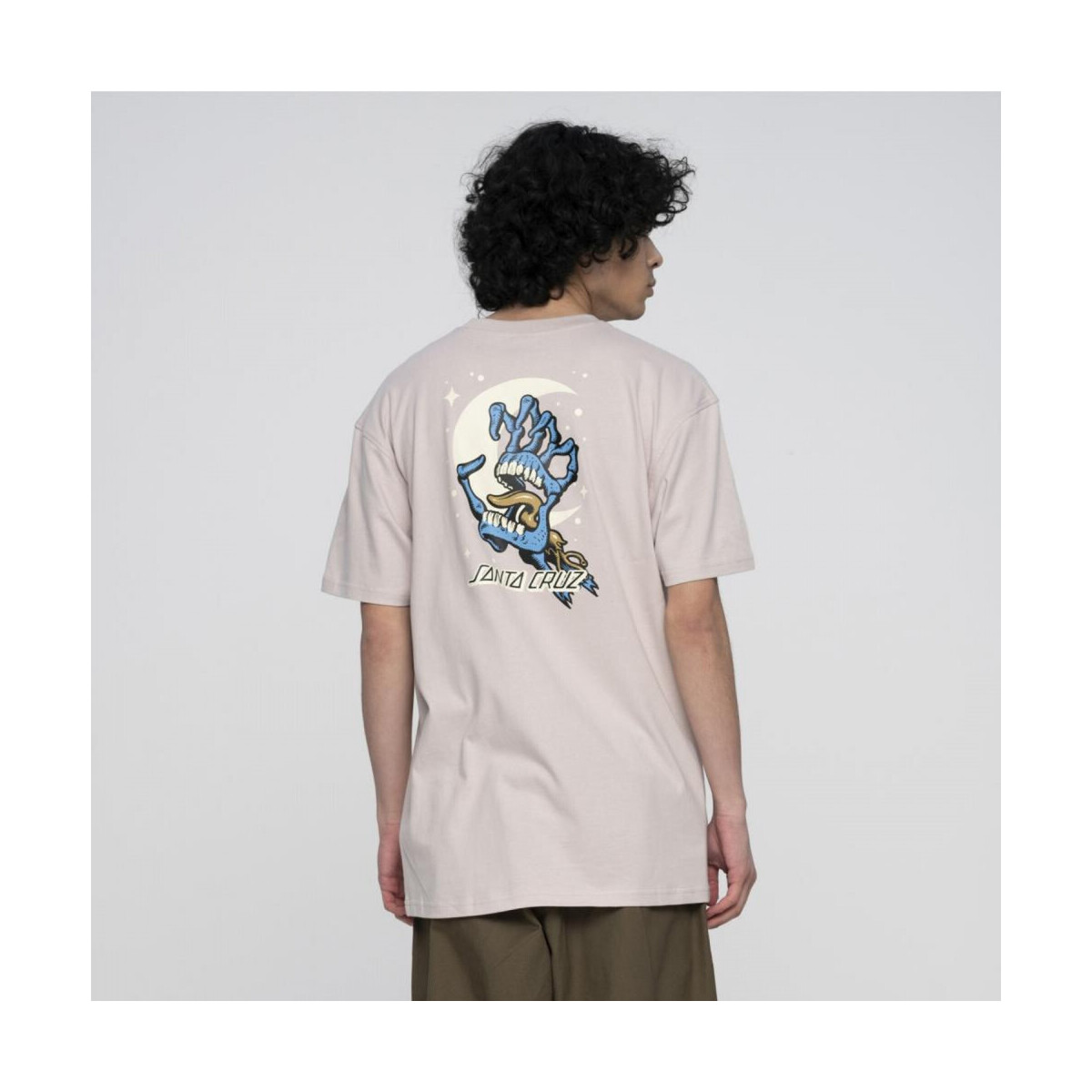 Oblečenie Muž Tričká a polokošele Santa Cruz Cosmic bone hand t-shirt Šedá