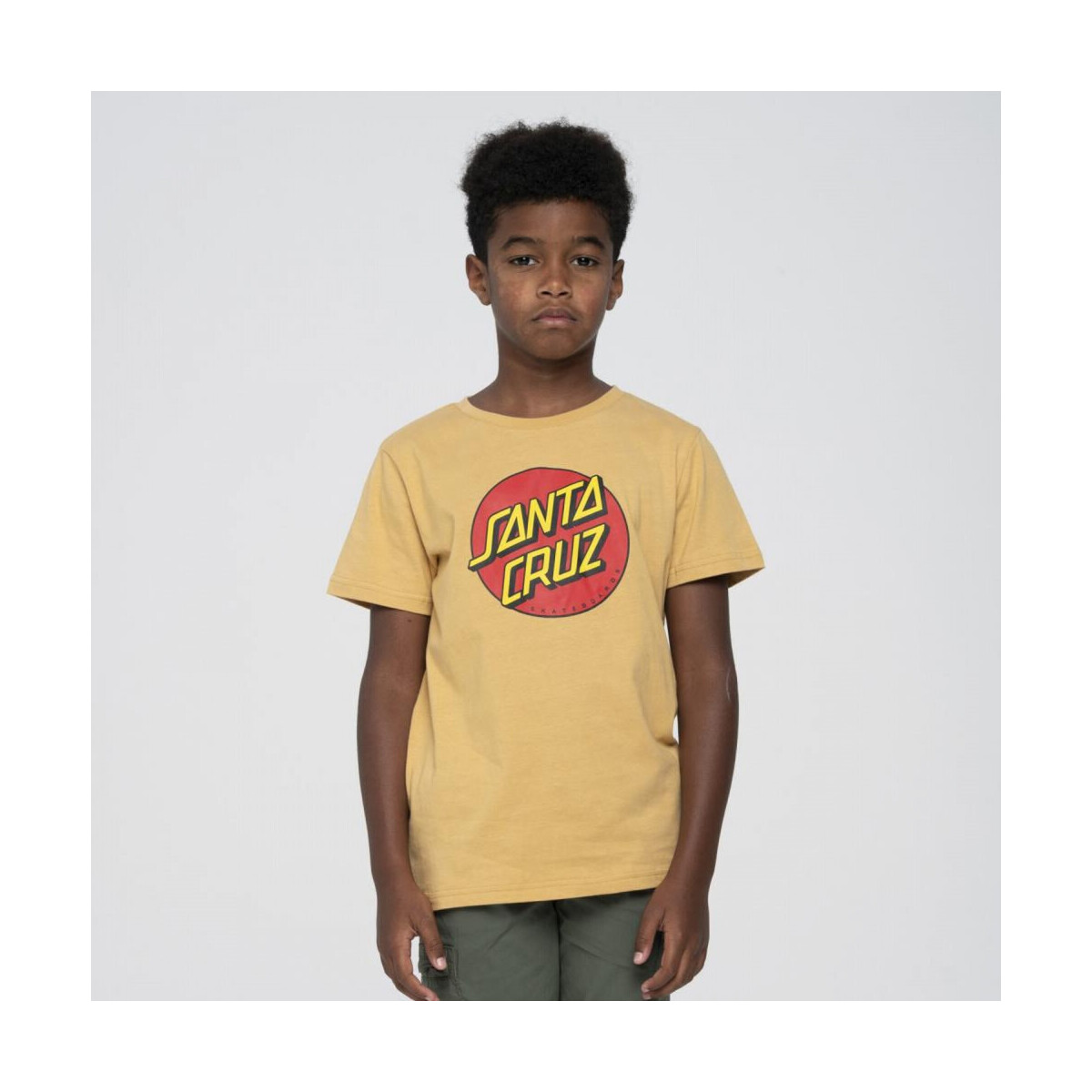 Oblečenie Deti Tričká a polokošele Santa Cruz Youth classic dot t-shirt Béžová