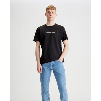 Oblečenie Muž Tričká s krátkym rukávom Calvin Klein Jeans J30J324646BEH Čierna