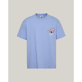 Oblečenie Muž Tričká s krátkym rukávom Tommy Hilfiger DM0DM18574C3S Modrá