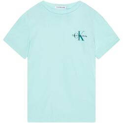 Oblečenie Chlapec Tričká s krátkym rukávom Calvin Klein Jeans  Modrá