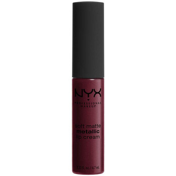 krasa Žena Rúže na pery Nyx Professional Make Up Soft Matte Metallic Cream Lipstick - Copenhagen Hnedá