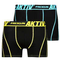 Spodná bielizeň Muž Boxerky Freegun BOXERS X4 Čierna / Modrá / Žltá