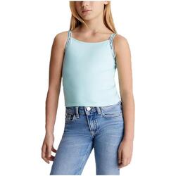 Oblečenie Dievča Tričká s krátkym rukávom Calvin Klein Jeans  Modrá