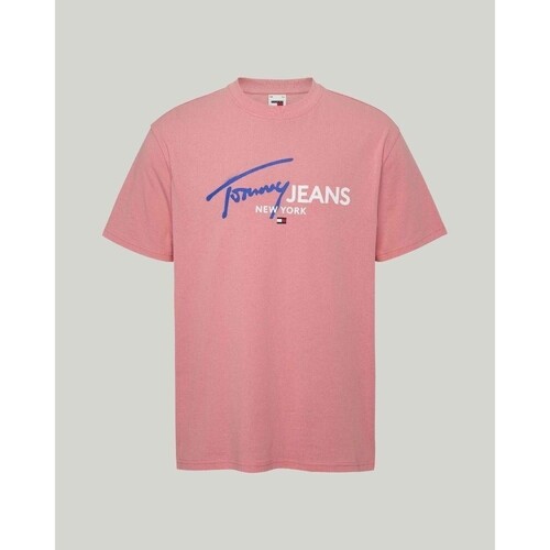 Oblečenie Muž Tričká s krátkym rukávom Tommy Hilfiger DM0DM18572TIC Ružová