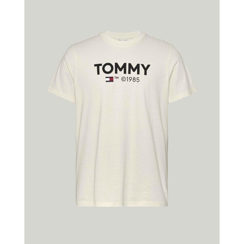 Oblečenie Muž Tričká s krátkym rukávom Tommy Hilfiger DM0DM18264YBH Biela
