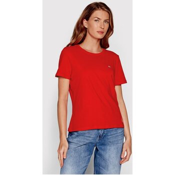Oblečenie Žena Tričká a polokošele Tommy Jeans DW0DW14616 Červená