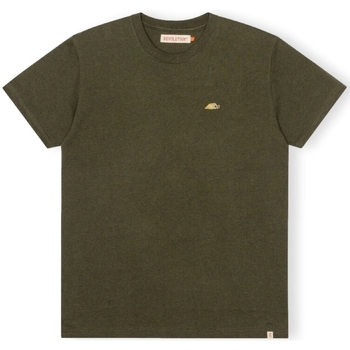 Oblečenie Muž Tričká a polokošele Revolution T-Shirt Regular 1342 TEN - Army/Melange Zelená