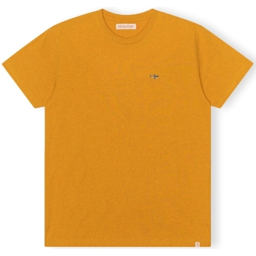 Oblečenie Muž Tričká a polokošele Revolution T-Shirt Regular 1340 SHA - Orange/Melange Oranžová