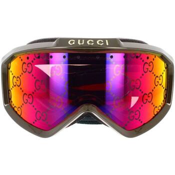 Doplnky Športové doplnky Gucci Occhiali da Sole  Maschera da Sci e Snowboard GG1210S 003 Kaki