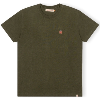 Revolution T-Shirt Regular 1340 WES - Army/Melange Zelená