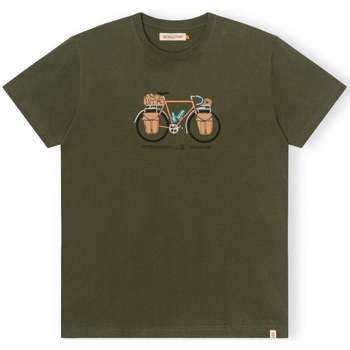 Revolution  Tričká a polokošele T-Shirt Regular 1344 PAC - Army  Zelená