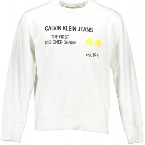 Oblečenie Muž Mikiny Calvin Klein Jeans J30J318173 Biela