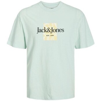 Oblečenie Muž Tričká s krátkym rukávom Jack & Jones 12250436 JORLAFAYETTE Zelená