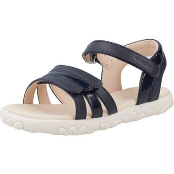 Topánky Dievča Sandále Geox J SANDAL HAITI GIRL Modrá