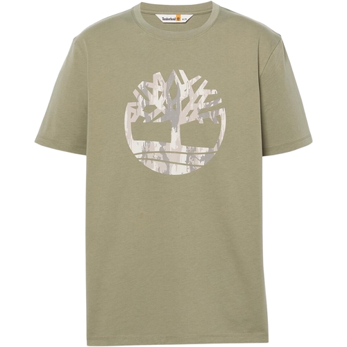 Oblečenie Muž Tričká s krátkym rukávom Timberland 227631 Zelená