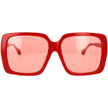 Hodinky & Bižutéria Slnečné okuliare Gucci Occhiali da Sole  GG0567SAN 005 Červená