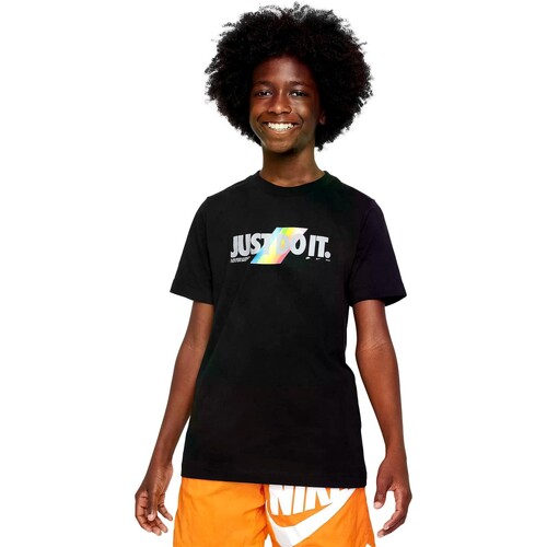 Oblečenie Chlapec Tričká s krátkym rukávom Nike CAMISETA  NIO/A  KIDS FN9556 Čierna