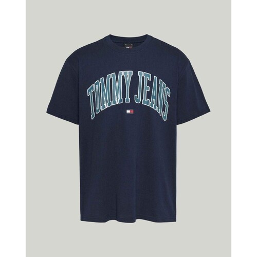 Oblečenie Muž Tričká s krátkym rukávom Tommy Hilfiger DM0DM18558C1G Modrá