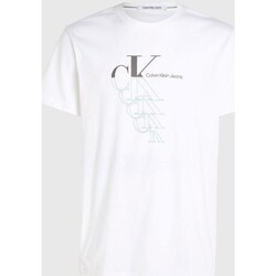 Oblečenie Muž Tričká s krátkym rukávom Calvin Klein Jeans J30J325352 Biela