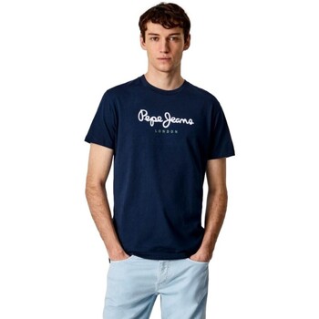 Oblečenie Muž Tričká s krátkym rukávom Pepe jeans CAMISETA CASUAL HOMBRE EGGO   PM508208 Modrá
