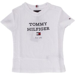 Oblečenie Chlapec Tričká s krátkym rukávom Tommy Hilfiger KB0KB08671 Biela