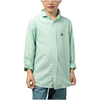 Oblečenie Chlapec Košele s dlhým rukávom Scotta  Zelená