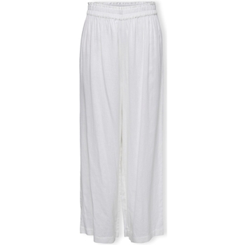 Only Noos Tokyo Linen Trousers - Bright White Biela