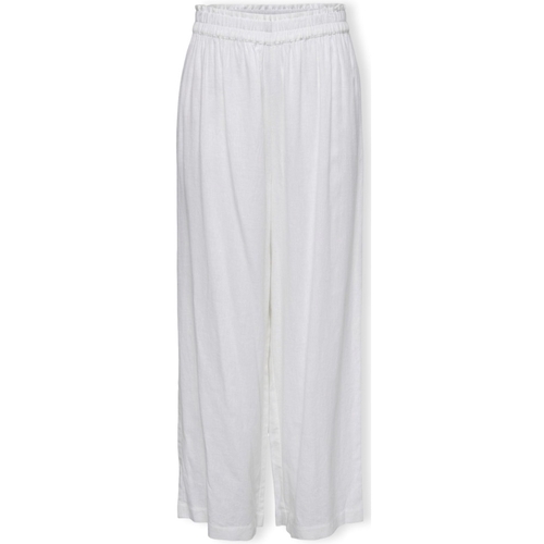 Oblečenie Žena Nohavice Only Noos Tokyo Linen Trousers - Bright White Biela