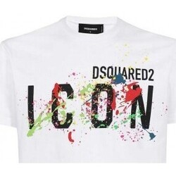 Oblečenie Tričká s krátkym rukávom Dsquared T-Shirt Icon Homme blanc Biela