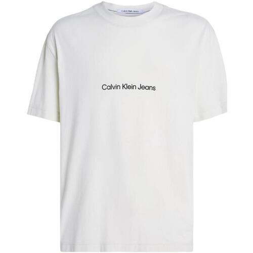 Oblečenie Muž Tričká s krátkym rukávom Calvin Klein Jeans  Béžová