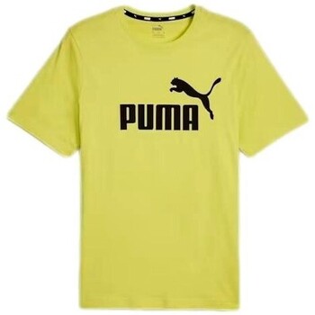 Oblečenie Muž Tričká s krátkym rukávom Puma CAMISETA HOMBRE ESS LOGO  586667 Žltá