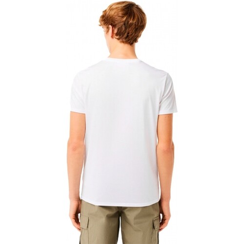 Oblečenie Muž Tričká s krátkym rukávom Lacoste  Biela