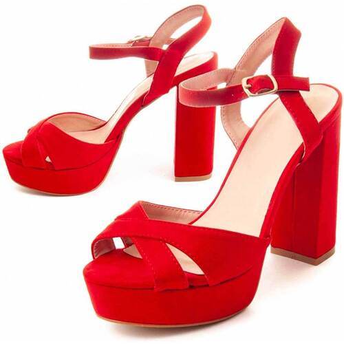 Topánky Žena Sandále Leindia 88188 Červená