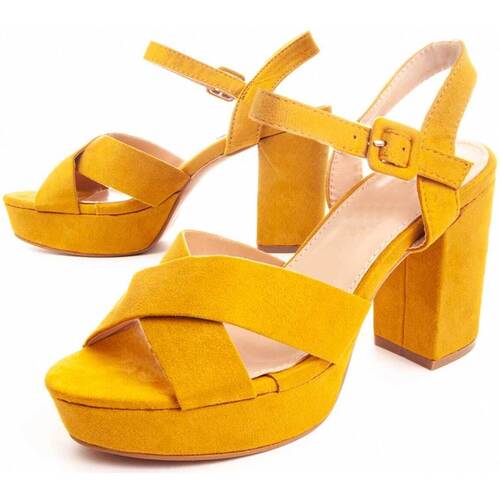 Topánky Žena Sandále Leindia 88201 Žltá