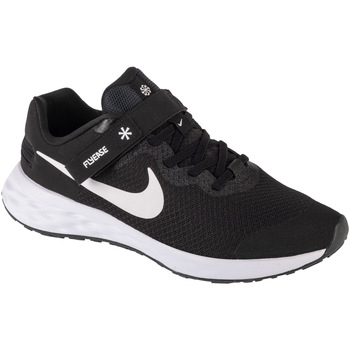 Topánky Deti Bežecká a trailová obuv Nike Revolution 6 Fly Ease Čierna