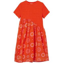 Oblečenie Dievča Šaty Desigual  Oranžová