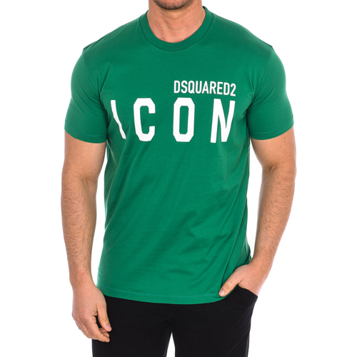 Oblečenie Muž Tričká s krátkym rukávom Dsquared S79GC0001-S23009-658 Zelená