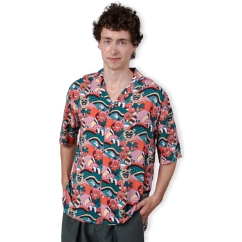 Oblečenie Muž Košele s dlhým rukávom Brava Fabrics Yeye Weller Aloha Shirt - Red Viacfarebná