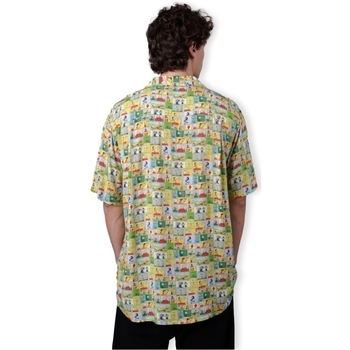 Brava Fabrics Peanuts Comic Aloha Shirt - Yellow Žltá