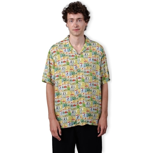Oblečenie Muž Košele s dlhým rukávom Brava Fabrics Peanuts Comic Aloha Shirt - Yellow Žltá