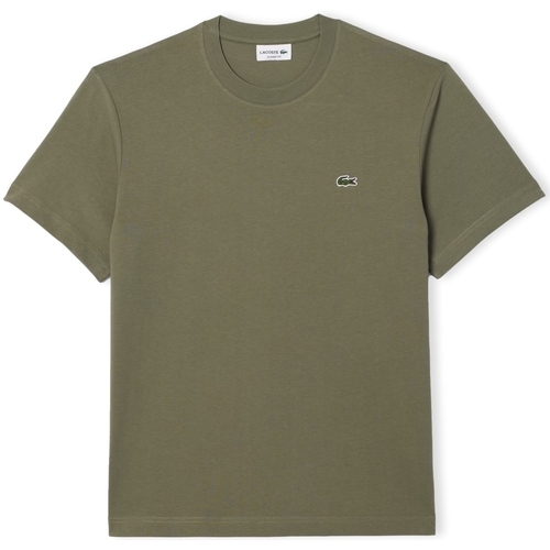 Oblečenie Muž Tričká a polokošele Lacoste Classic Fit T-Shirt - Vert Kaki Zelená