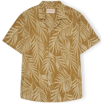 Oblečenie Muž Košele s dlhým rukávom Revolution Terry Cuban 3101 Shirt - Khaki Žltá