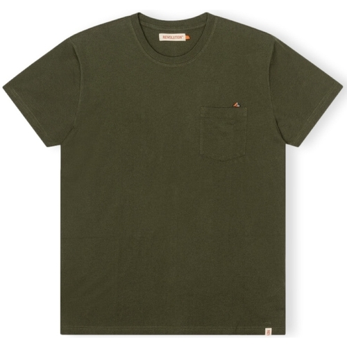 Oblečenie Muž Tričká a polokošele Revolution T-Shirt Regular 1341 BOR - Army Zelená