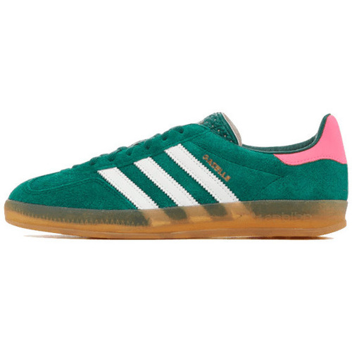 Topánky Turistická obuv adidas Originals Gazele Indoor Green Lucid Pink Zelená
