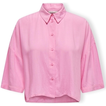 Oblečenie Žena Blúzky Only Noos Astrid Life Shirt 2/4 - Begonia Pink Ružová