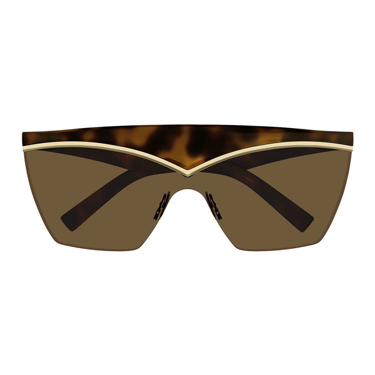 Hodinky & Bižutéria Slnečné okuliare Yves Saint Laurent Occhiali da Sole Saint Laurent SL 614 Mask 002 Hnedá