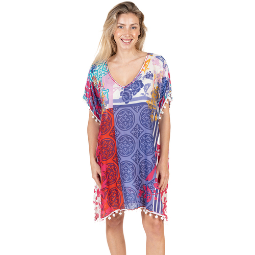 Oblečenie Žena Plážové šatky a parea Isla Bonita By Sigris Poncho Viacfarebná