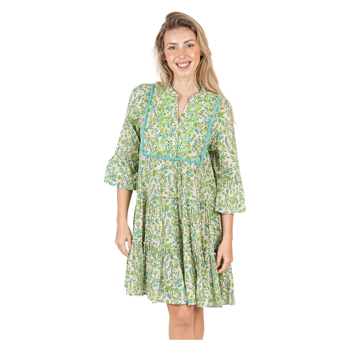 Oblečenie Žena Šaty Isla Bonita By Sigris Šaty Zelená