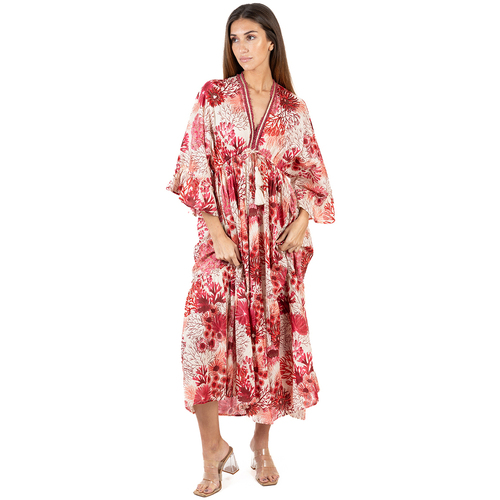 Oblečenie Žena Dlhé šaty Isla Bonita By Sigris Dlhé Midi Šaty Červená